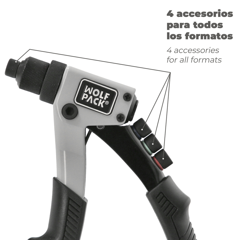 Remachadora Forjada Plus  1 mano prestaciones 